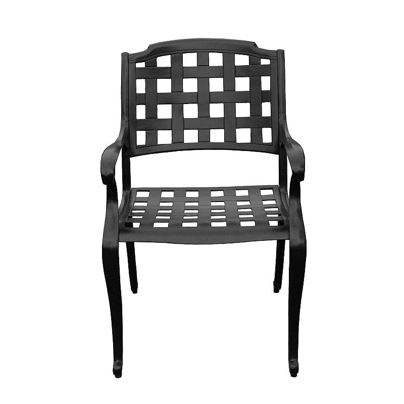 Oakland Living Modern Outdoor Cast Aluminum Patio Dining Chair