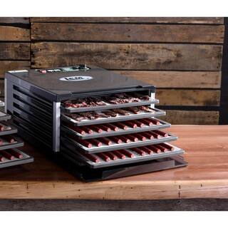 LEM 5-Tray Black Food Dehydrator with Built-In Timer 1152