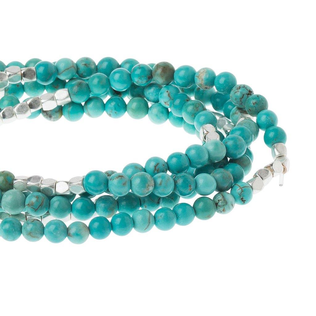 Turquoise/Silver Stone Wrap - Stone of the Sky