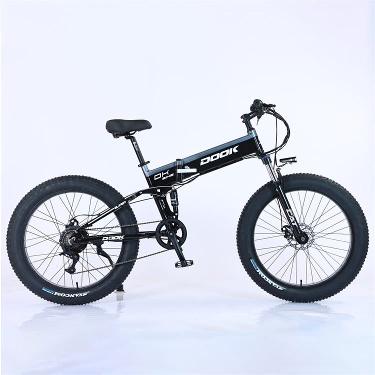 26 Inch factory OEM adult  Hot Selling Folding Electric Bicycle 48V  7/21 Speed Folding E Bike Fat Tire Electric Bike