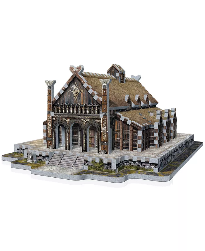 University Games Wrebbit the Lord of the Rings Golden Hall Edoras 3D Puzzle  445 Pieces