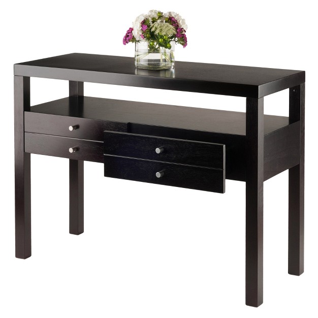 Copenhagen Console Table Espresso Winsome