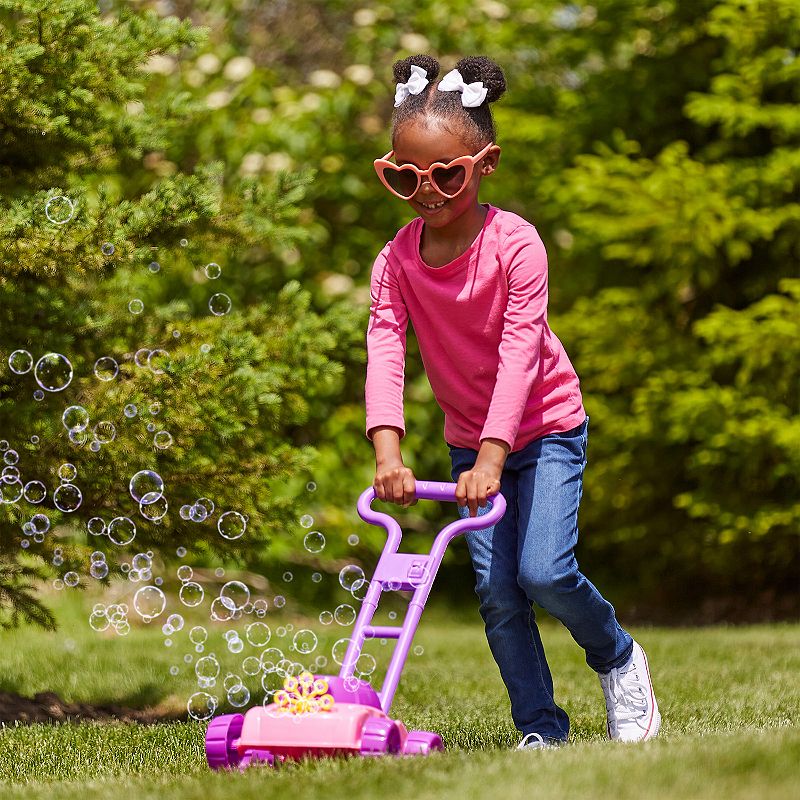 Hey! Play! Bubble Lawn Mower Push Toy Lawn Mower with Bubbles Included