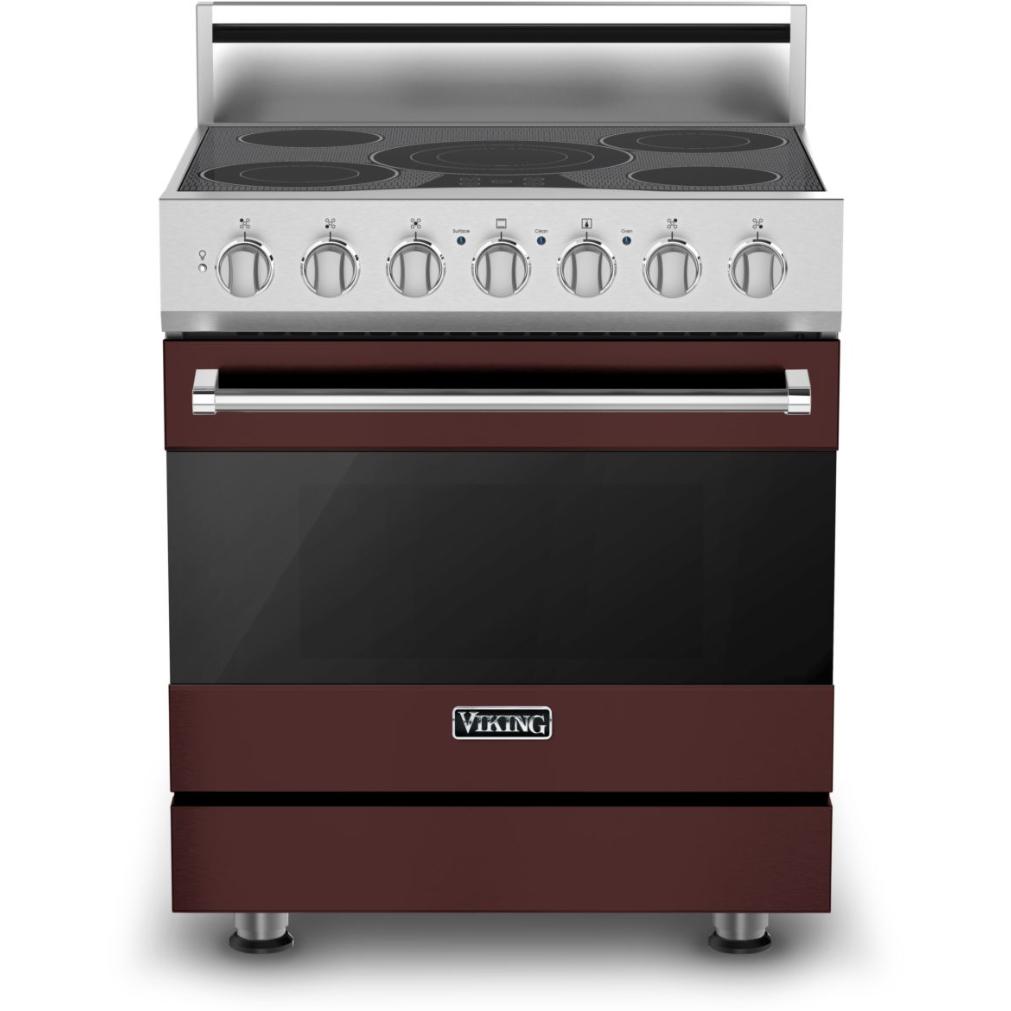 Viking 30-inch Freestanding Electric Range with Vari-Speed Dual Flow Convection CRVER3301-5BKA