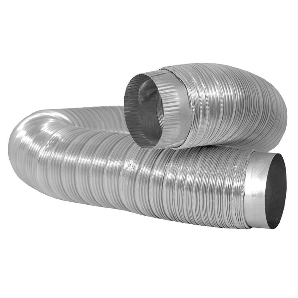 Everbilt 4 in. x 6 ft. Semi-Rigid Duct with Collars EVER007