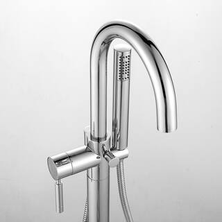 Glacier Bay Milly 1-Handle Freestanding Roman Tub Faucet with Hand Shower in Chrome Milly