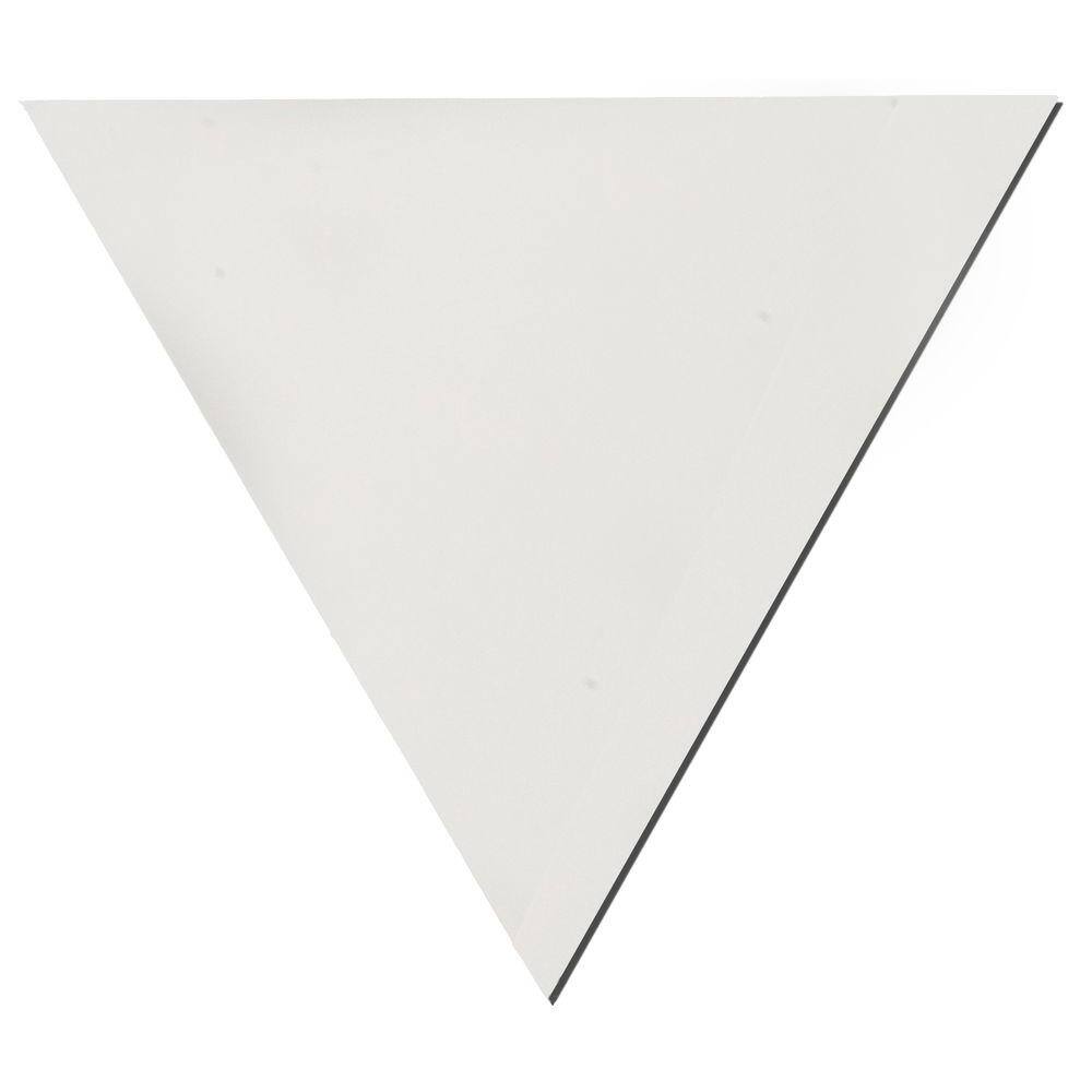 Owens Corning Paintable White Fabric Triangle 24 in. x 24 in. x 24 in. Sound Absorbing Acoustic Panels (2-Pack) 02706