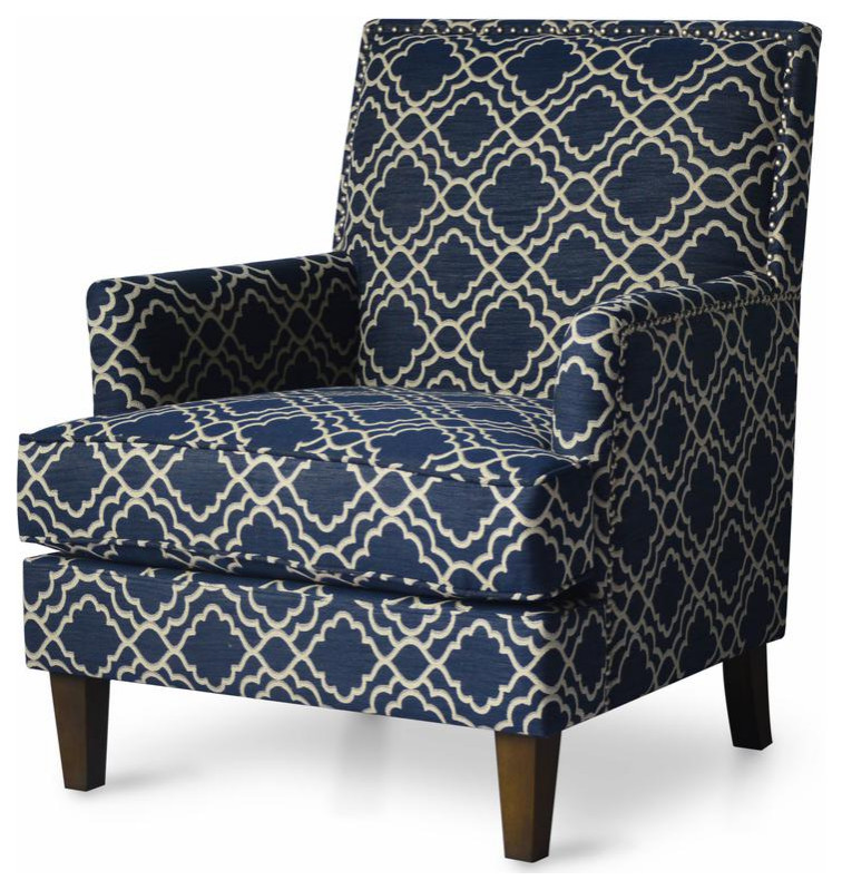 AUBREY CH MARINE  Accent Chair   Transitional   Armchairs And Accent Chairs   by Kolibri Decor  Houzz