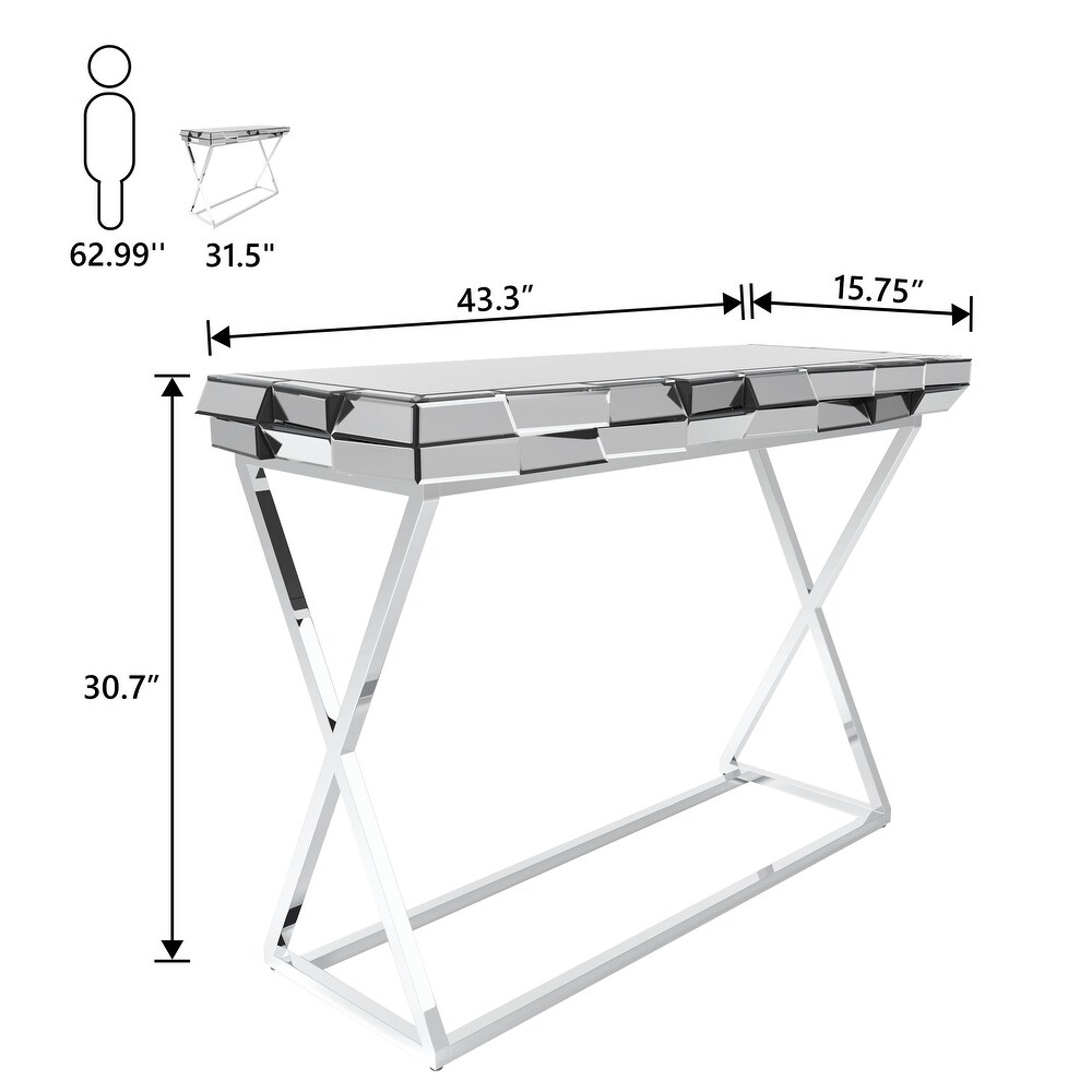 43 inch Contemporary Console Table Sofa Table