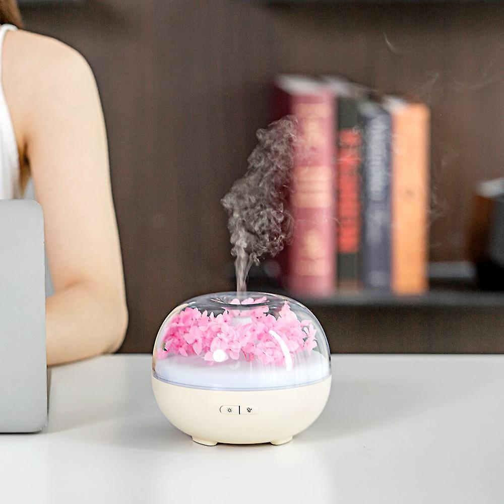 180ml Aroma Essential Oil Diffuser Eternal Flower Air Humidifier Aromatherapy Quiet Humidificador With Colorful Led Night Lamp