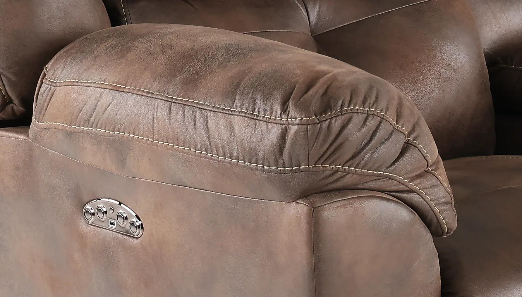 Ferrington Brown Power Reclining Loveseat