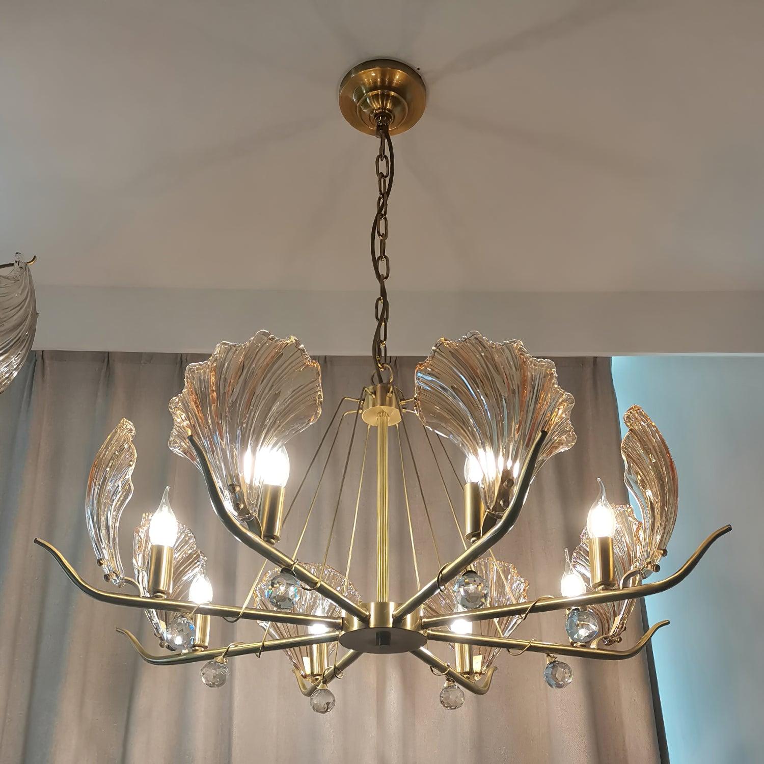 Shell Crystal Chandelier