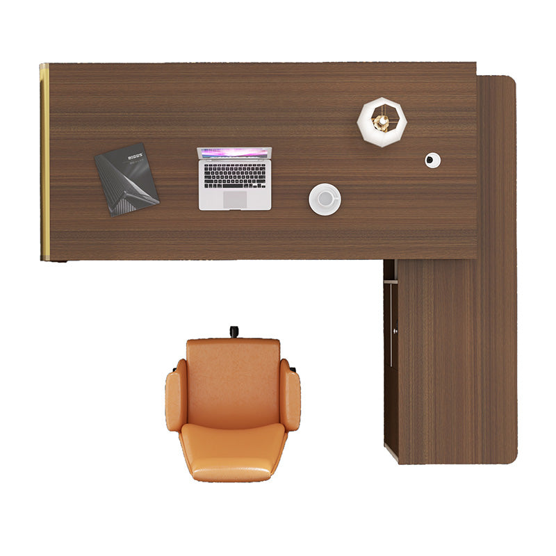 ANDERSON Executive Desk 2.0M Reversible - Australian Gold Oak