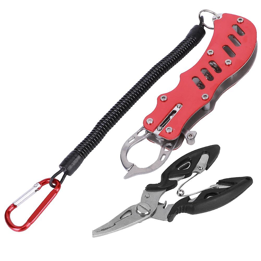 Fishing Plier Multipurpose Portable Fishing Pliers Fish Grips With Lanyard And Sheathred