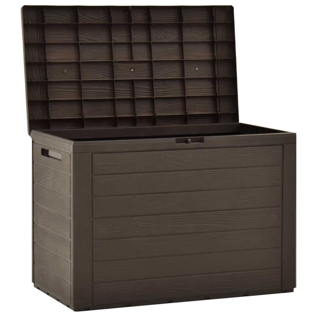 Patio Storage Box Inlife Garden Deck Box Pillow and Cushion Organizer 50 Gallon Brown 30.7"x17.3"x21.7"