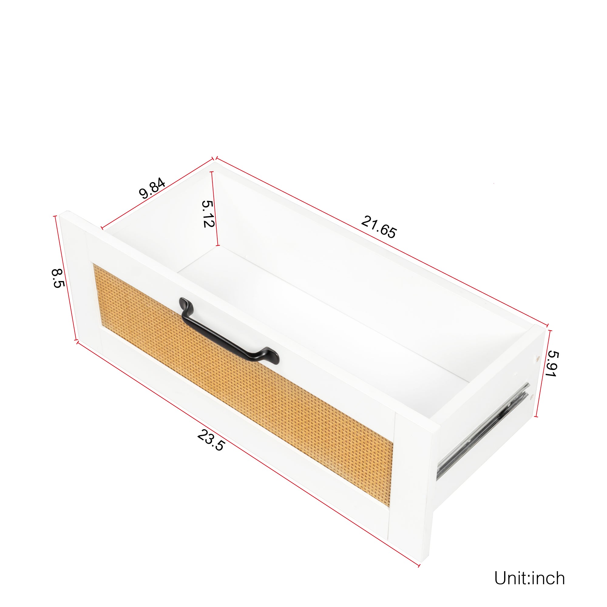 Semiocthome Modern Wood Lift Top Coffee Table with 2 Storage Drawers,White