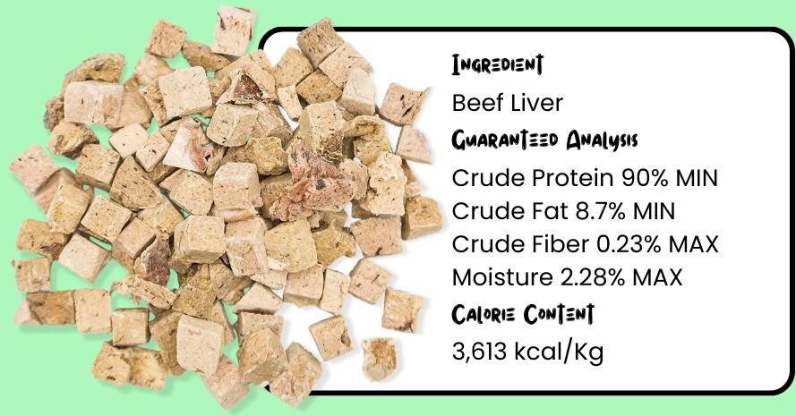 Sprankles Beef Liver Grain-Free Freeze-Dried Dog Treats