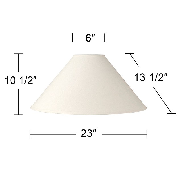 Top X 23 quot Bottom X 13 5 quot Slant Spider Replacement Harp And Finial Fitting