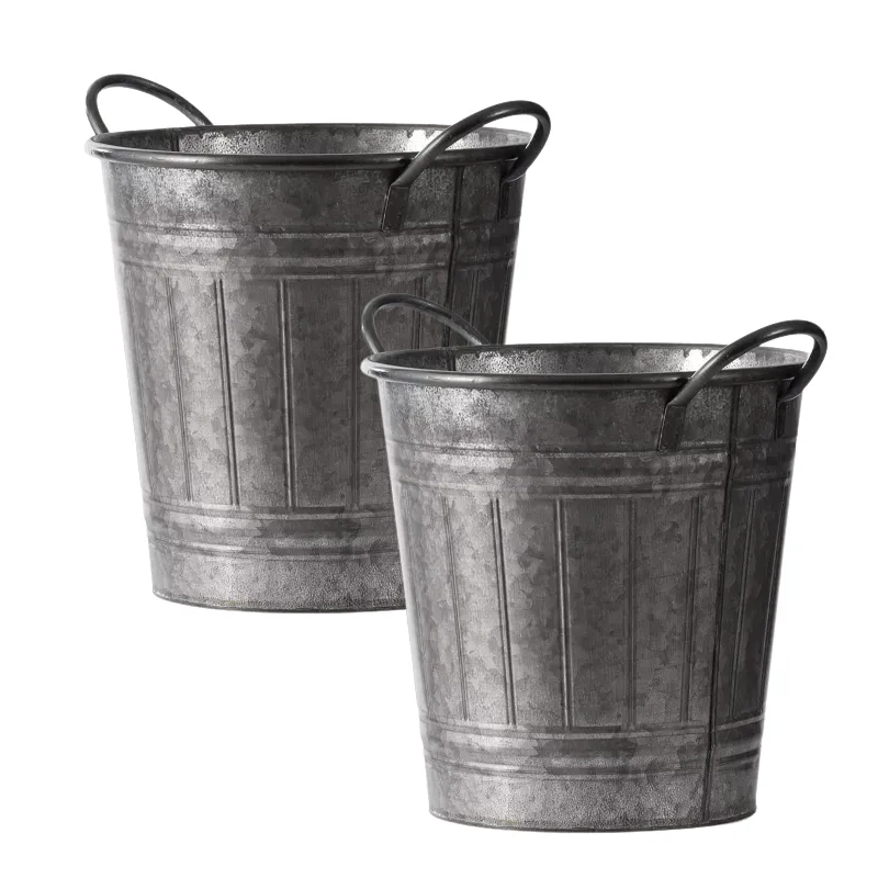 Manufacturer Of Best Quality Metal Garden Planter Outdoor Decoration Galvanized Flower Pots   Planters