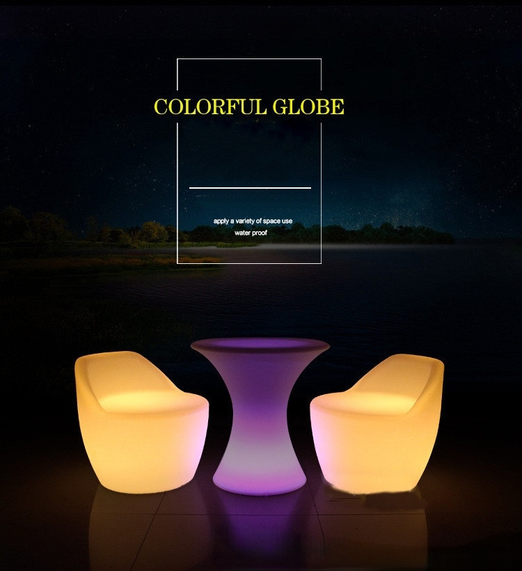 Glowing Lounge Led Colorful Bar Chair with Backrest   Contemporary   Armchairs And Accent Chairs   by Miron Demid LLC  Houzz