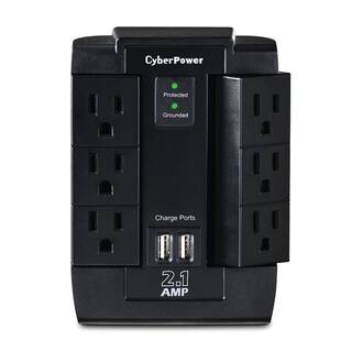 CyberPower 6-Outlet Professional Surge Protector CSP600WSU