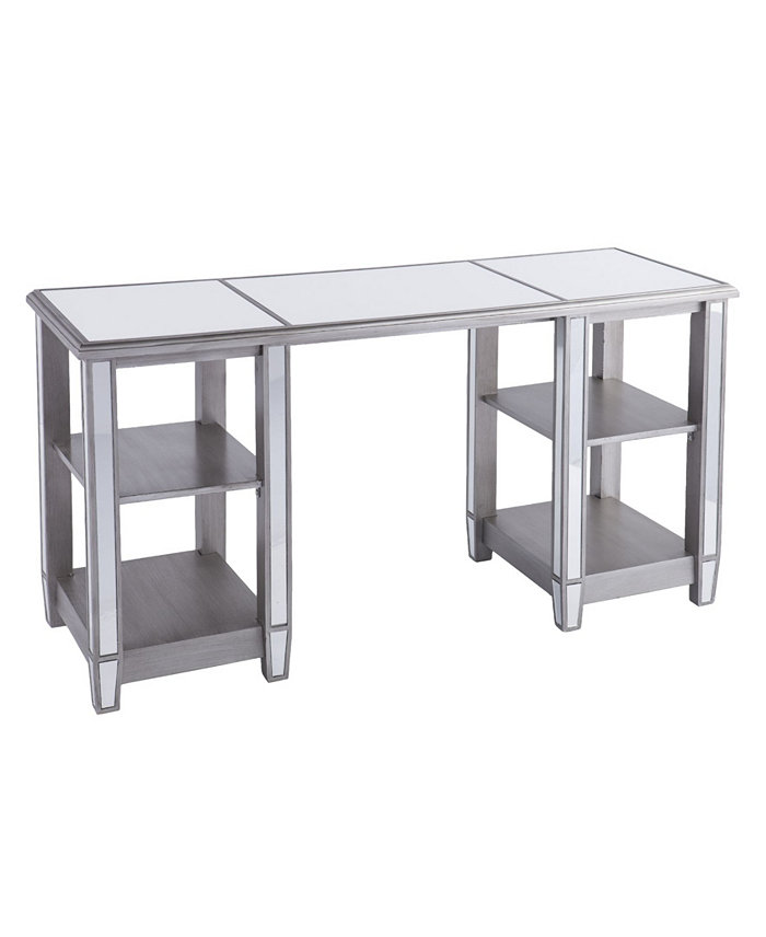 Southern Enterprises Worti Mirrored Desk Glam Style