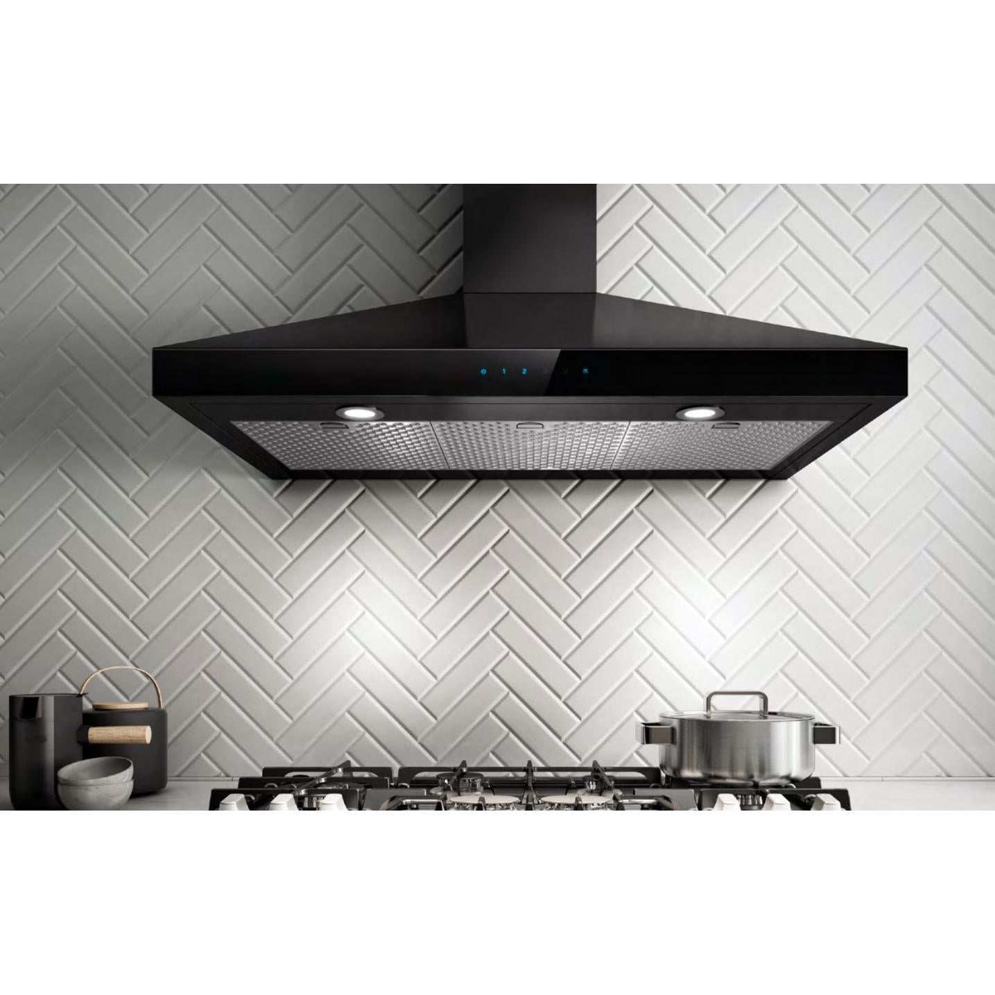 Elica 36-inch Varna Black Wall Mount Range Hood EVR636BL