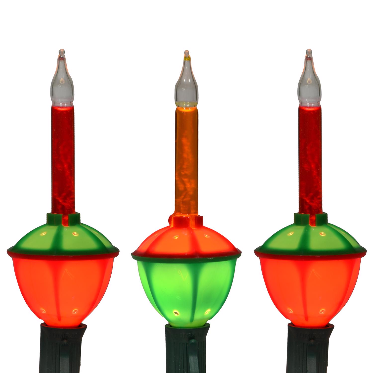 Celebrations Incandescent C7 Green/Red 7 ct Novelty Christmas Lights 8 ft.