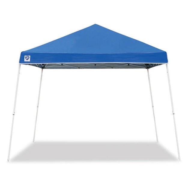 Z shade 10 X 10 Ft Horizon Angled Leg Instant Shade Canopy Shelter Blue amp Durable Plastic Circular 5 Pound Canopy Tent Leg Weight Plates Set Of 4