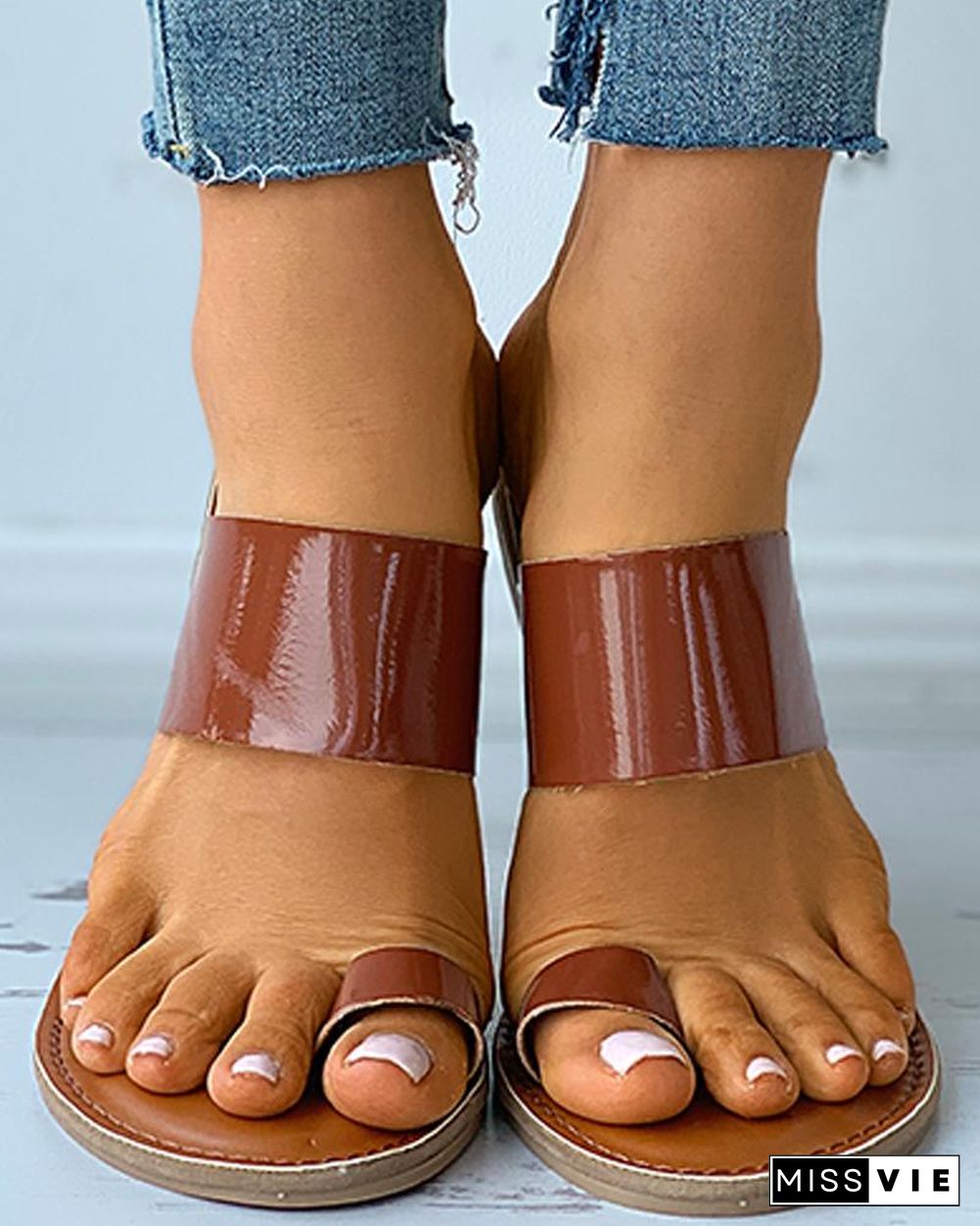 Toe Ring Casual Slide Slippers