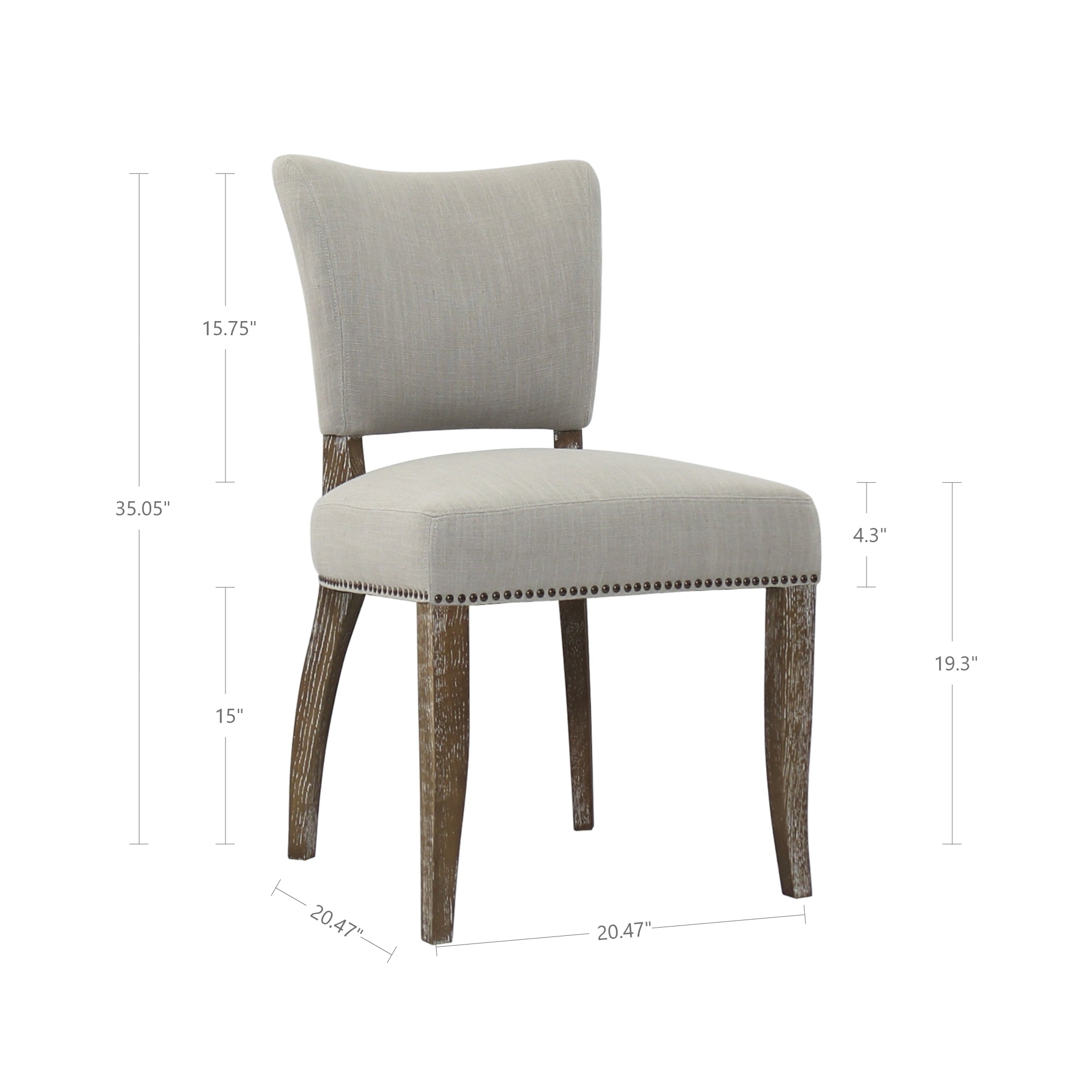 Luther Dining Chair - Oyster