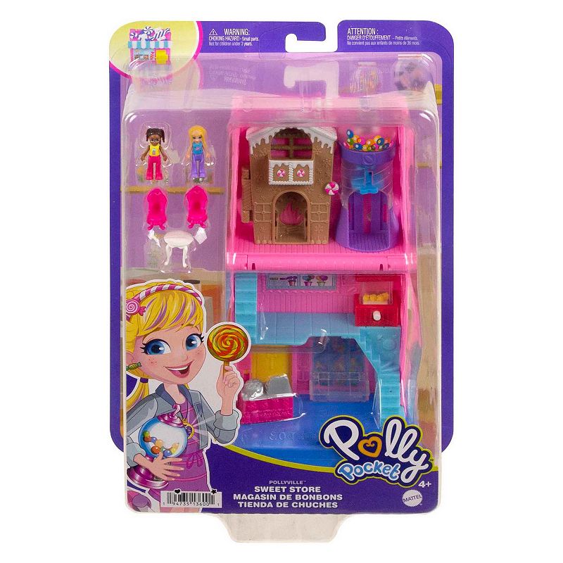 Polly Pocket Pollyville Sweet Store Dolls and Playset