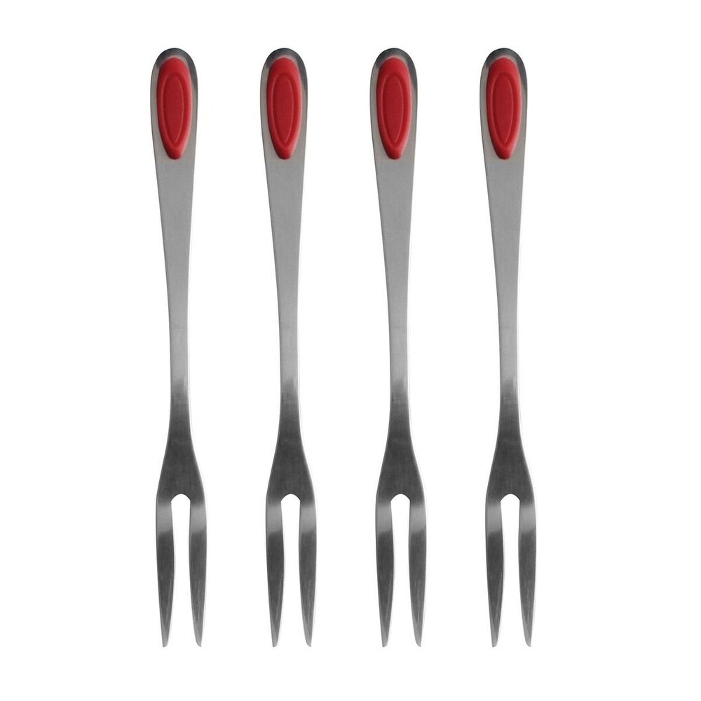 Maine Man 4pc 18/8 Stainless Steel / Silicone 6.5\