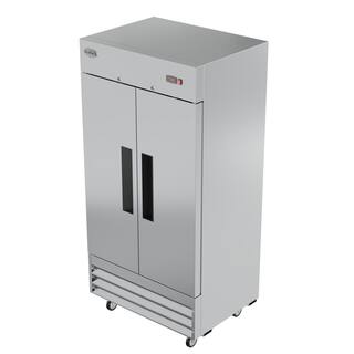 Koolmore 35 cu. ft. Commercial 2 Door Reach-In Auto Defrost Freezer in Stainless Steel RIF-2D-SS35C