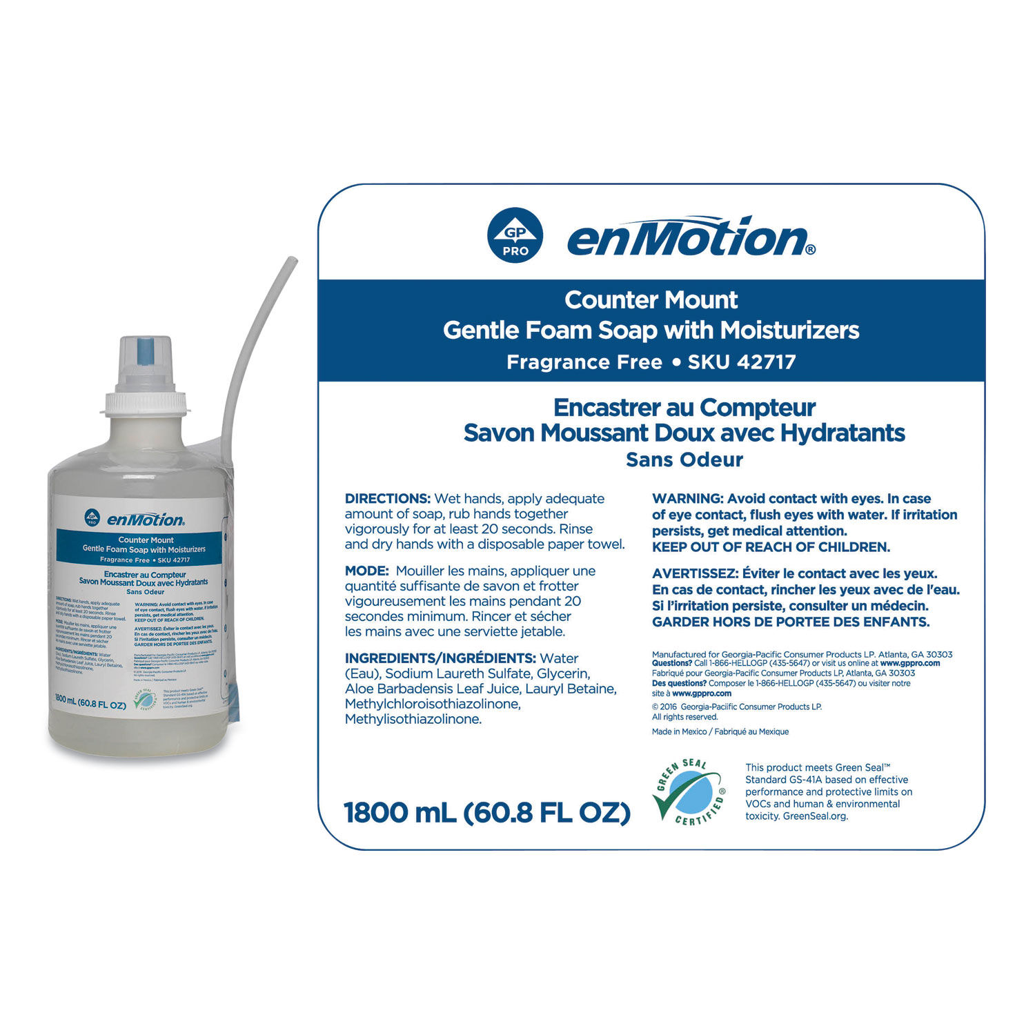 GP enMotion Counter Mount Foam Soap Refill by Georgia Pacificandreg; Professional GPC42717