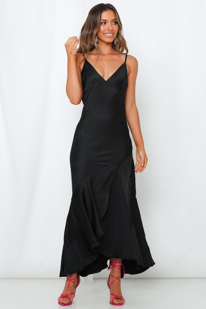 Heaven Help Me Maxi Dress Black