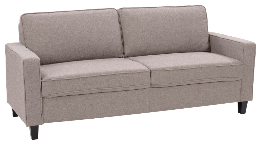 Georgia Fabric Upholstered Contemporary Three Seater Sofa   Transitional   Sofas   by CorLiving Distribution LLC  Houzz