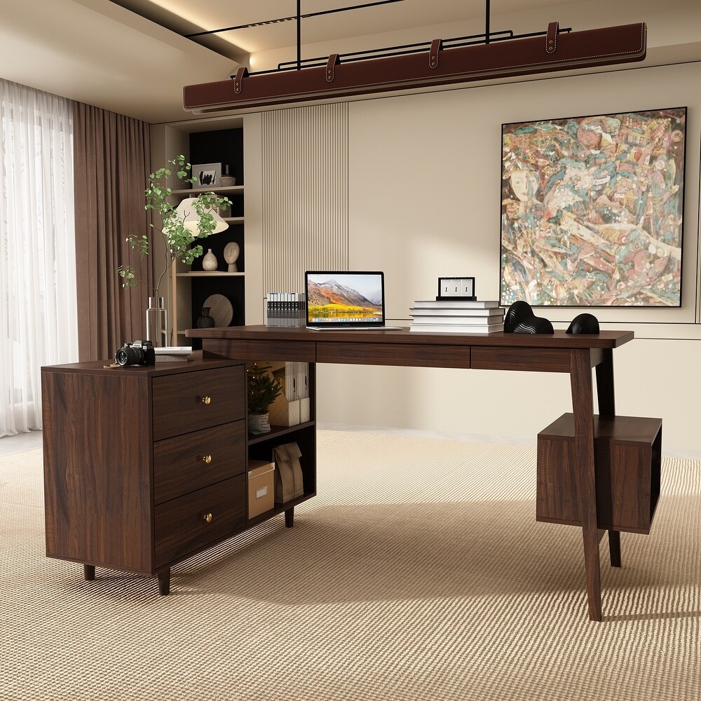 L Shaped Executive Desk 55.1\