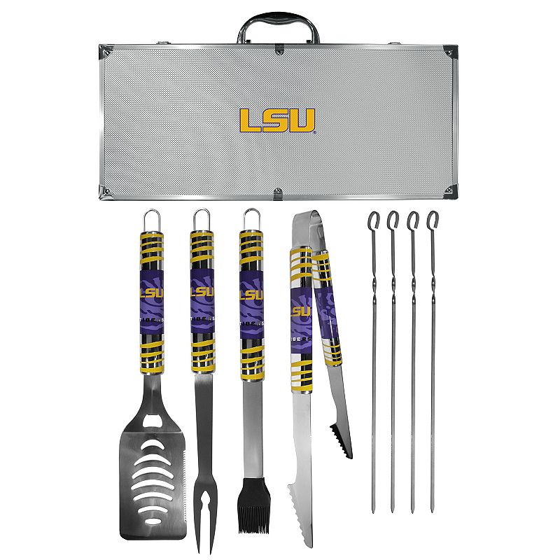 LSU Tigers Tailgater 8-Piece BBQ Grill Set