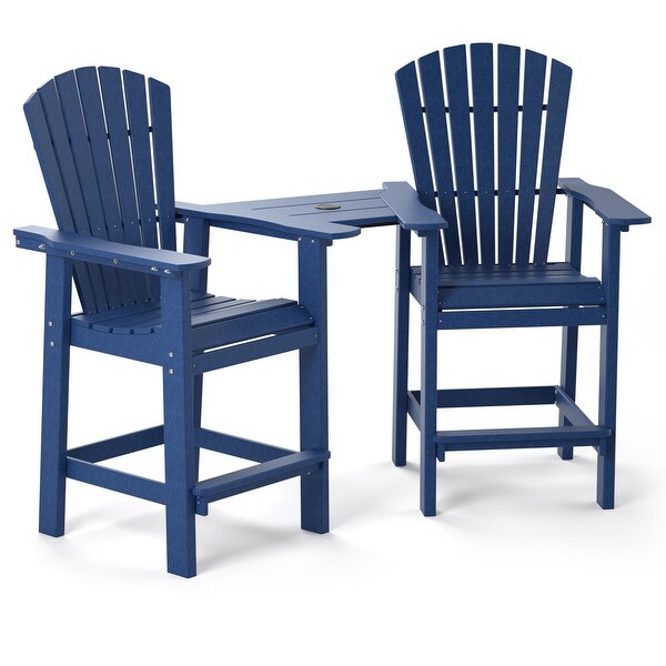 Patio Bar Stools Chairs Outdoor Tall Adirondack Arm Chairs Set of 2and4