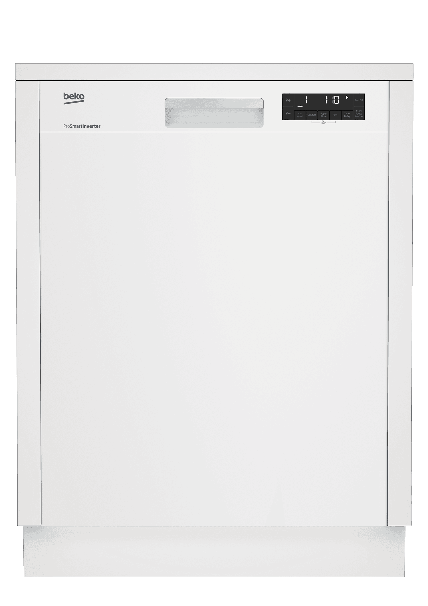 Beko DUT25401W Tall Tub White Dishwasher, 14 Place Settings, 48 Dba, Front Control