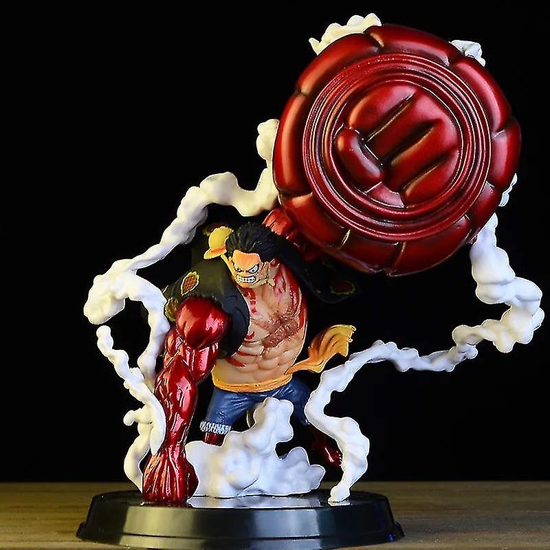 25cm Anime Figurine Gear 4 Luffy Ape King Gun Scene Statue Pvc Action Figure Collection Ornament Model Toys For Child