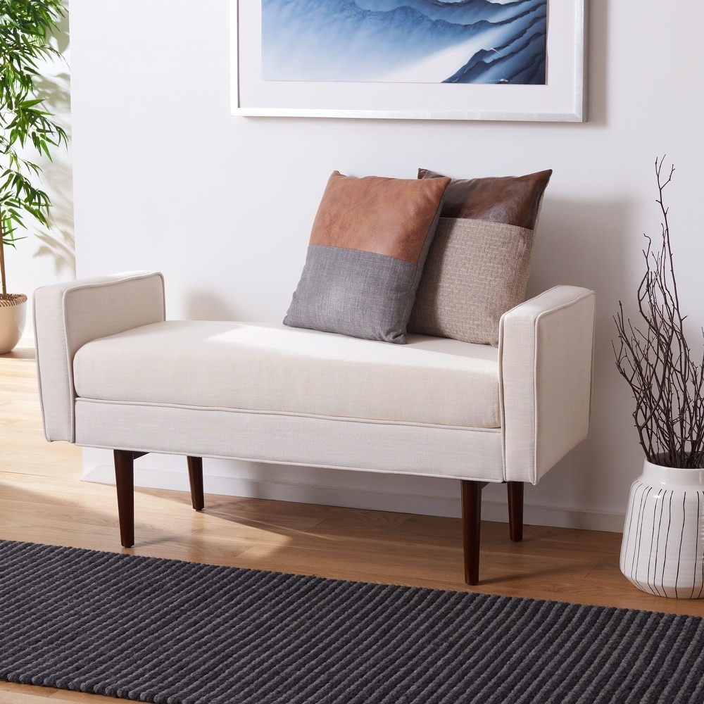 SAFAVIEH Henri Mid century Modern 25 inch Bench   49\