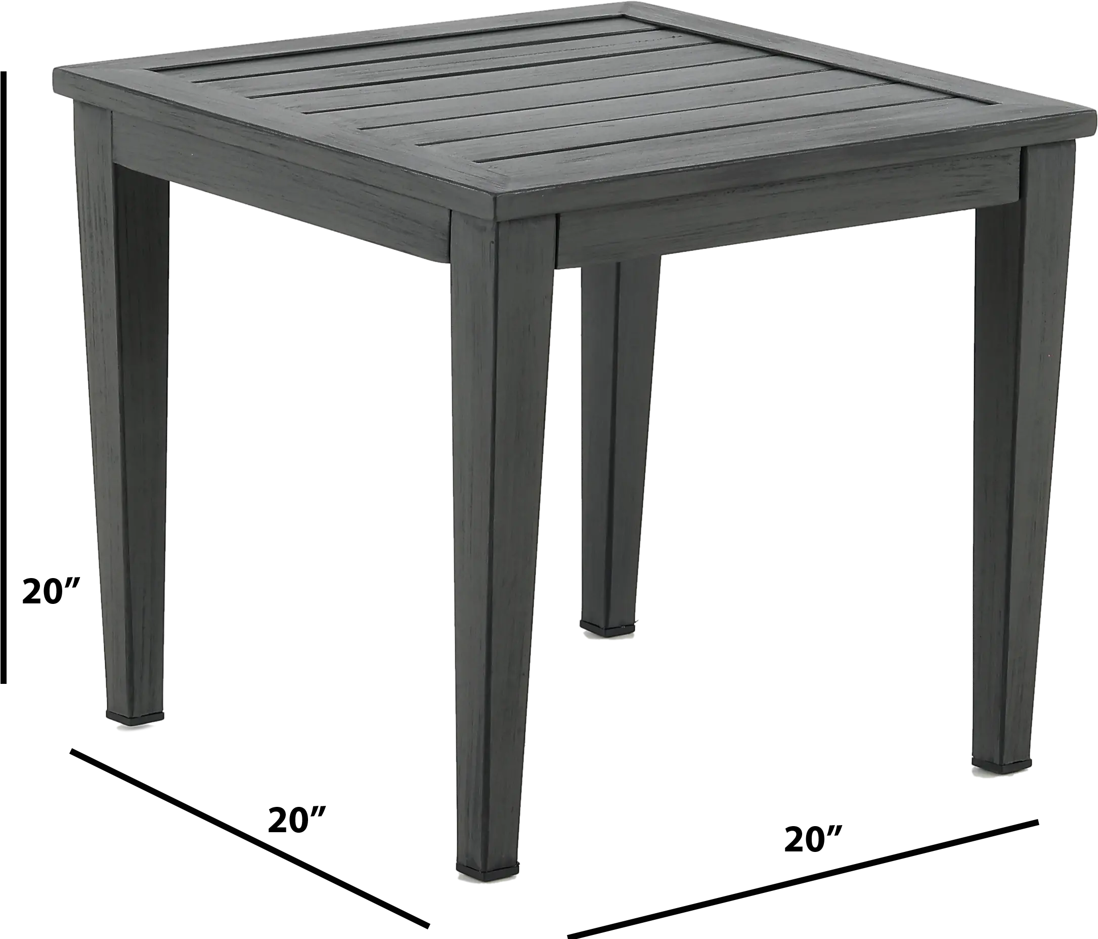 West Lake Gray Patio End Table