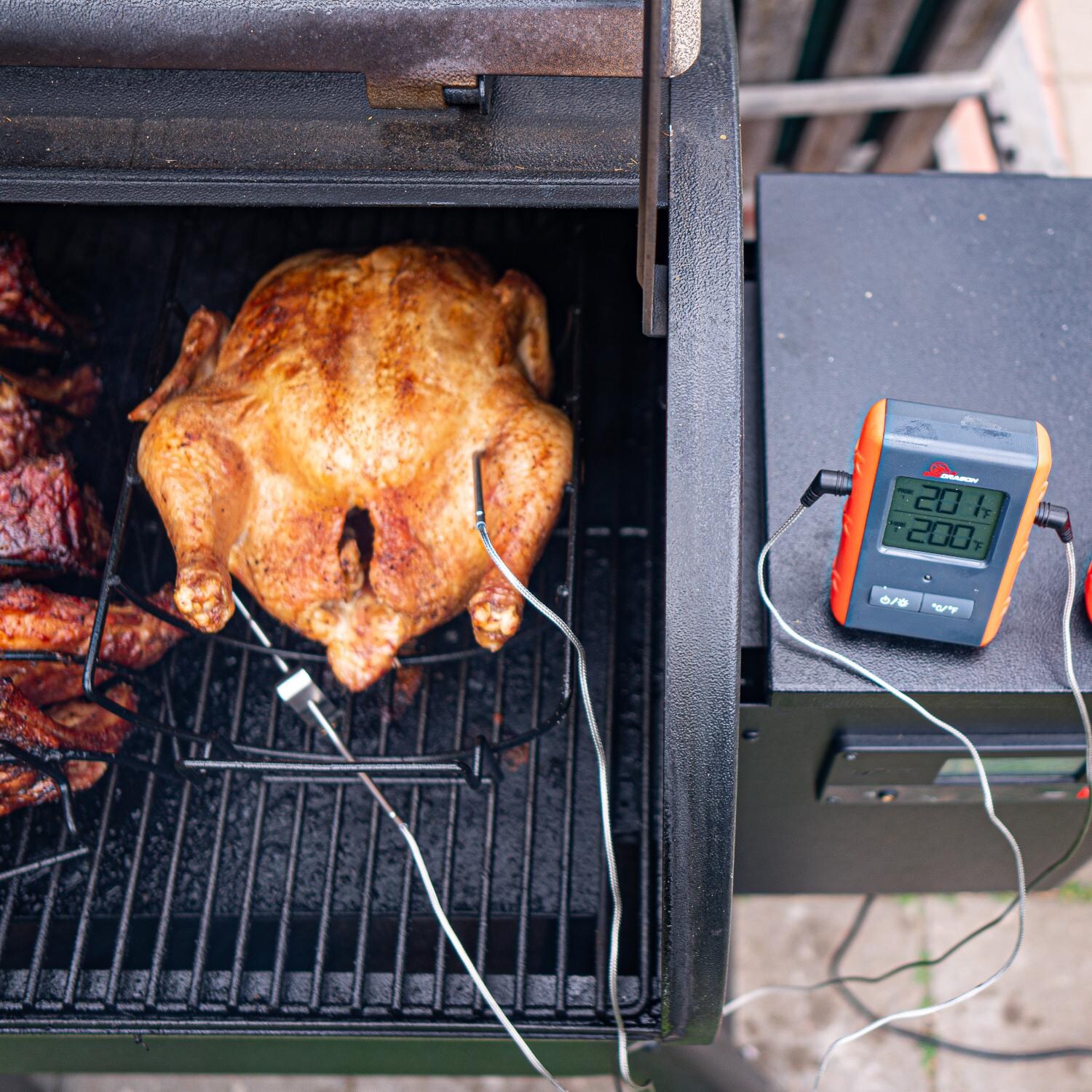 BBQ Dragon Remote Wireless Meat Thermometer w/ 2 Probes