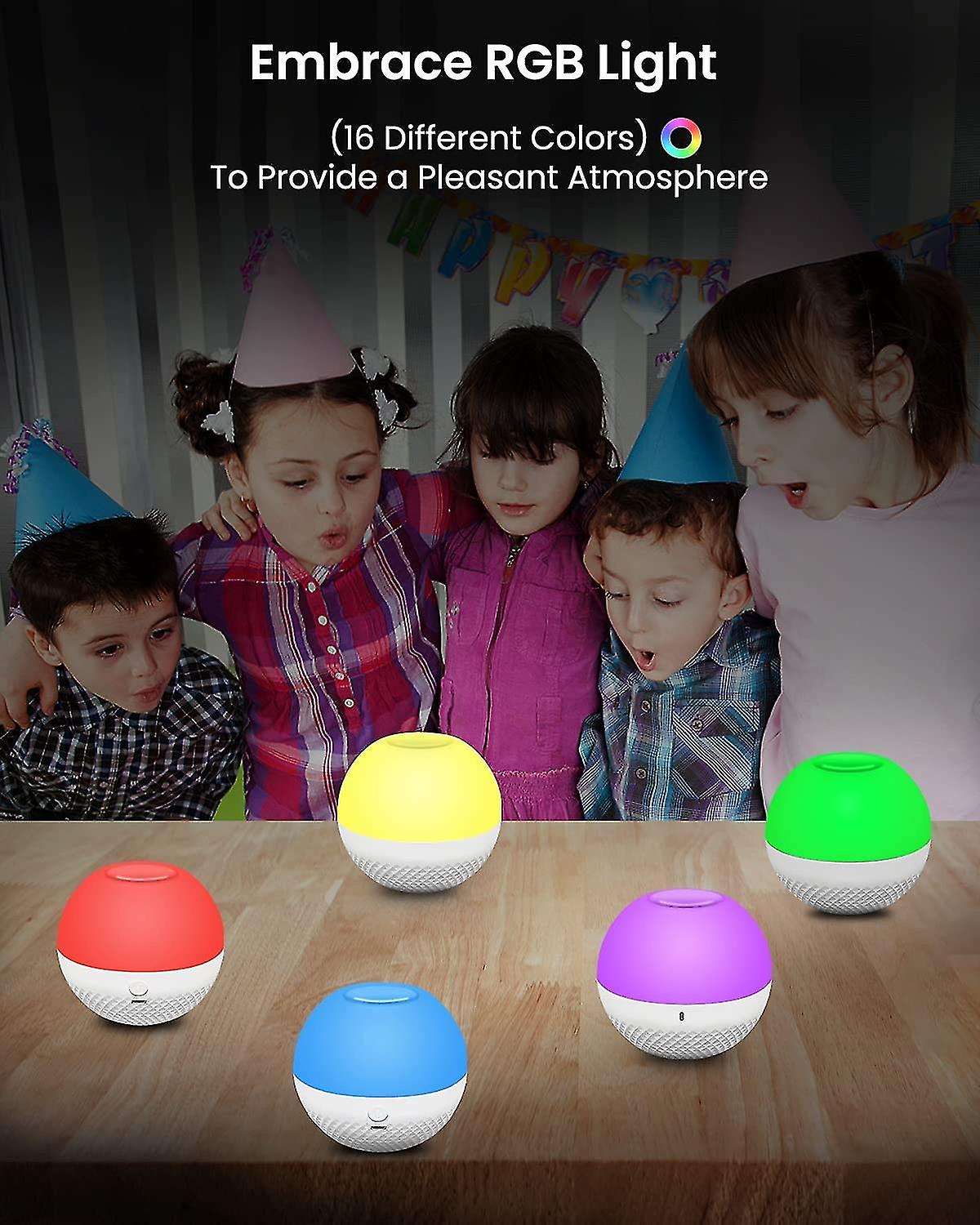 Led Nachttischlampe Nachtlicht Kinder，touch Dimmbar Atmosphre Tischlampe Mit Fe