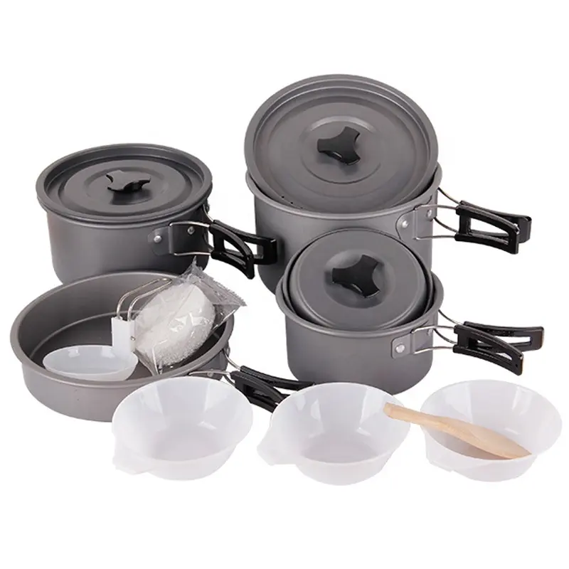 4 5 Person Portable camping cooker Picnic Pot outdoor gear accessories cookware sets Cooking Tableware equipment