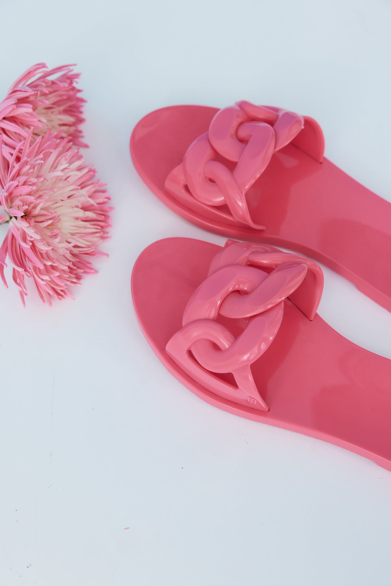 MELISSA Jelly Chain Slides Pink