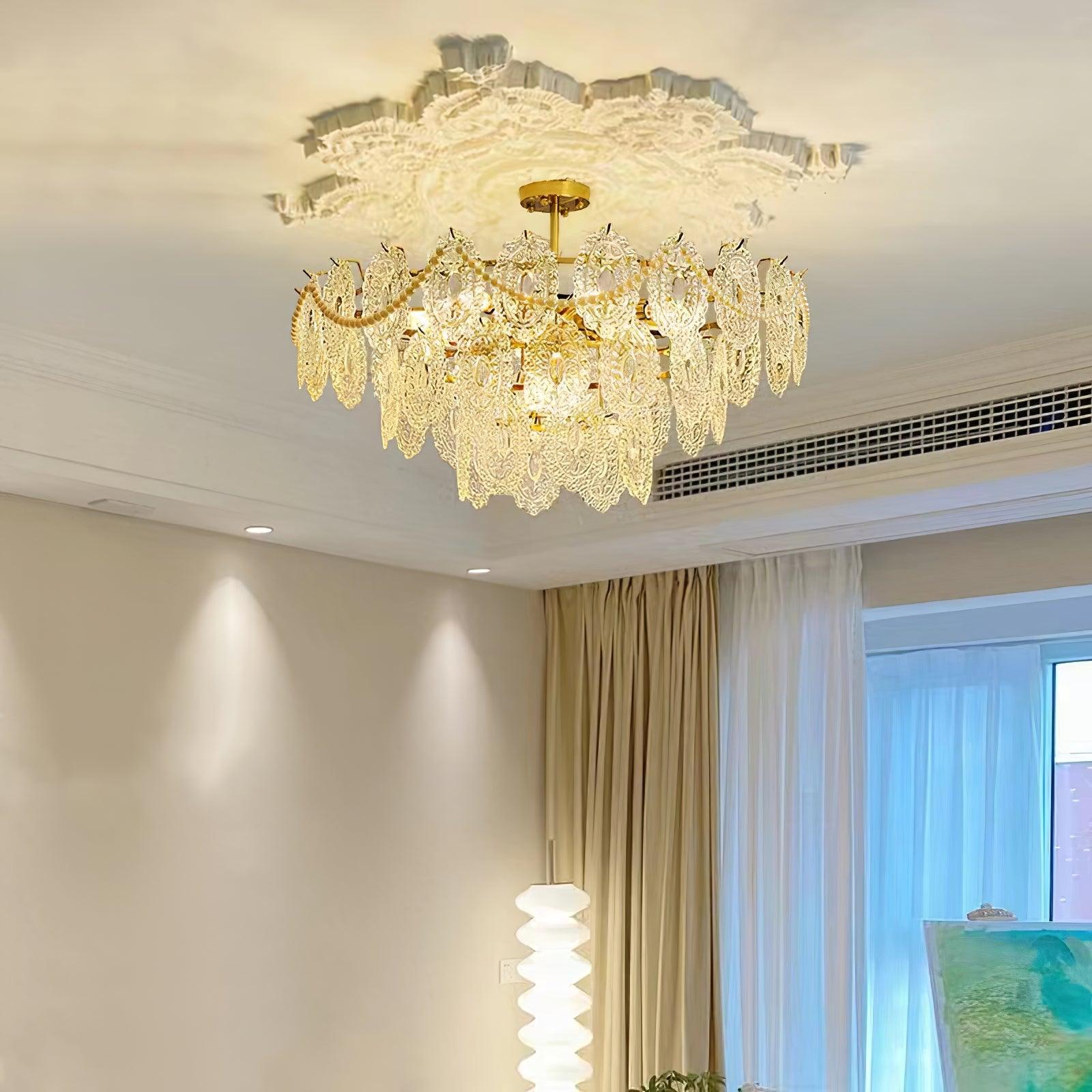 Wave Pearl Chandelier