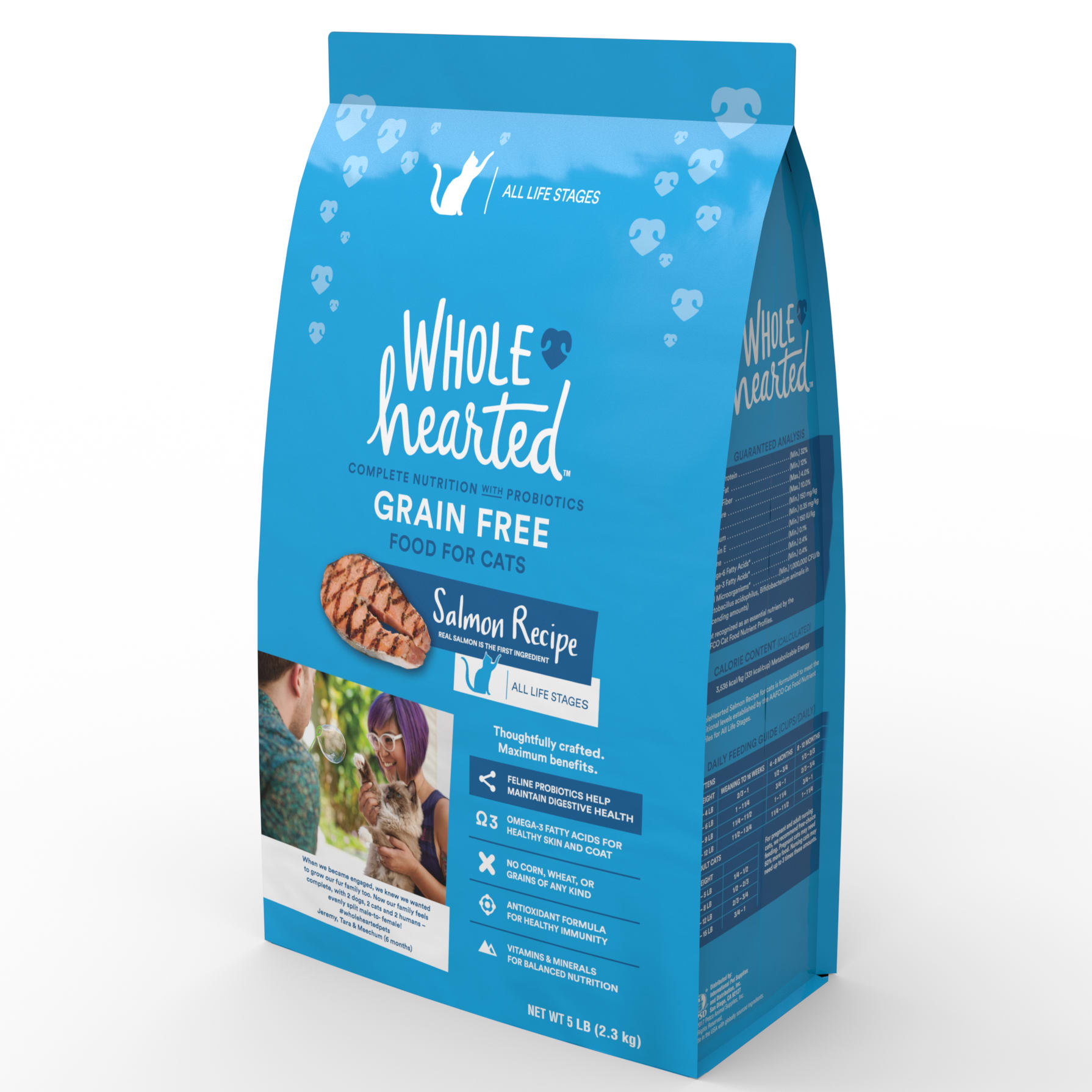 WholeHearted Grain Free Salmon Formula Dry Cat Food， 12 lbs.